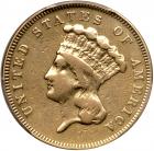 1855-S $3 Gold