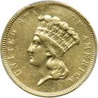 1854-O $3 Gold