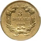 1860 $3 Gold - 2