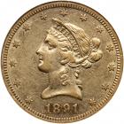 1891-CC $10 Liberty. NGC EF40