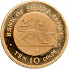 Sierra Leone. 10 Golde, 1975. PF - 2