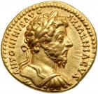 Marcus Aurelius. Gold Aureus (6.94 g), AD 161-180. Rome, AD 165. EF