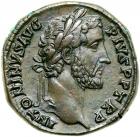 Antoninus Pius. &AElig; Sestertius (25.53 g), AD 138-161. EF