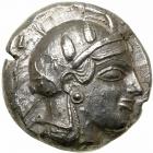 Attica, Athens. Silver Tetradrachm (16.5 g), ca. 465/2-460 BC.. EF