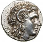 Thracian Kingdom. Lysimachos. Silver Drachm (4.3 g), as King, 306-281 BC.. EF