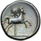 Sicily, Siculo-Punic issue. Silver Tetradrachm (16.8 g), ca. 350-320/15 BC.. EF - 2