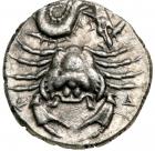 Sicily, Akragas. Silver Hemidrachm (2.1 g), ca. 410-406 BC.. EF - 2