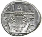 Macedon, Chalkidian League. Silver Tetrobol (2.42 g), ca. 432-348 BC.. MS - 2