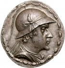 Baktrian Kingdom. Eukratides I. Silver Tetradrachm (16.9 g), ca. 171-145 BC.. AU