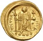 Justinian I. Gold Solidus (4.5 g), 527-565.. AU - 2