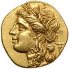 WITHDRAWN - Sicily, Syracuse. Hieron II. Gold 60 Litrai (3.3 g), 275-215 BC.. EF