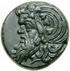 Cimmerian Bosporos, Pantikapaion. Æ (14.1 g), ca. 340-325 BC.. EF