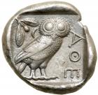 Attica, Athens. Silver Tetradrachm (16.65 g), ca. 460-404 BC.. VF - 2