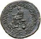 Nero Claudius Drusus. Æ Sestertius (29.0 g), died 9 BC.. EF - 2