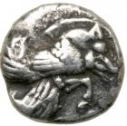 Islands off Caria, Rhodos. Ialysos. Silver Obol (0.64 g), ca. 480-408 BC.. EF
