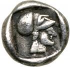 Islands off Caria, Rhodos. Ialysos. Silver Obol (0.64 g), ca. 480-408 BC.. EF - 2