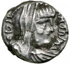 Nabataean Kingdom. Rabbel II, with Gamilat. Silver Drachm (3.1 g), AD 70-106.. EF - 2