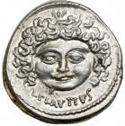 L. Plautius Plancus. Silver Denarius (4.14 g), 47 BC.