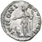 Faustina II. Silver Denarius (3.6 g), Augusta, AD 147-175.. EF - 2