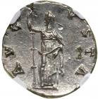 Diva Faustina I. Silver Denarius (3.2 g), died AD 140/1. - 2