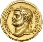 Maximianus, AD 286-305. Gold Aureus (5.4g). Cyzicus, AD 291. EF
