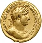 Hadrian, AD 117-138. Gold Aureus (7.1g). Rome, AD 119-122. F
