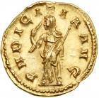 WITHDRAWN - Herennia Etruscilla, wife of Trajan Decius. Gold Aureus (3.6g). Rome, AD 250. EF - 2