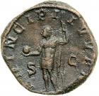 Philip II. &AElig; Sestertius (18.52 g), as Caesar, AD 244-247.. VF - 2