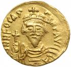 Phocas. Gold Solidus (4.4 g), 602-610.. VF