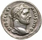 Diocletian. Silver Argenteus (3.31 g), AD 284-305.. EF