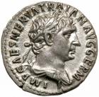 Trajan. Silver Denarius (3.5 g), AD 98-117.. EF