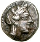Attica, Athens. Silver Drachm (4.2 g), ca. 460-404 BC.. EF