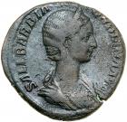 Orbiana. &AElig; Sestertius (17.76 g), Augusta, AD 225-227.. F-VF