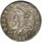 1807 Capped Bust Half Dollar. Large stars, 50 over 20. PCGS VF35