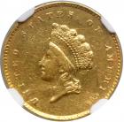 1855-C $1 Gold Indian