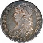 1807 Capped Bust Half Dollar. Large stars, 50 over 20. PCGS EF40