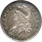 1817 Capped Bust Half Dollar. Dated 181.7. NGC AU50