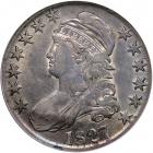 1827 Capped Bust Half Dollar. Curl base 2. PCGS VF35