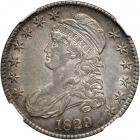 1829 Capped Bust Half Dollar. NGC AU53