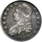 1830 Capped Bust Half Dollar. Small 0. PCGS EF40