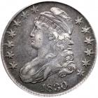 1830 Capped Bust Half Dollar. Small 0. PCGS EF45