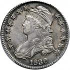 1830 Capped Bust Half Dollar. Small 0. PCGS AU50