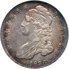 1836 Capped Bust Half Dollar. Lettered edge. PCGS AU53