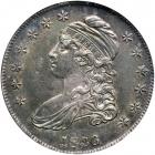 1836 Capped Bust Half Dollar. Lettered edge. NGC AU58