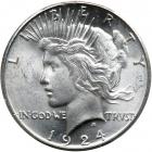 1924-S Peace Dollar. PCGS MS64