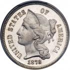 1878 Nickel Three Cents. PCGS PF66