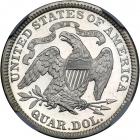 1883 Liberty Seated Quarter Dollar. NGC PF68 - 2