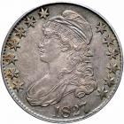 1827 Capped Bust Half Dollar. Square base 2. PCGS AU53