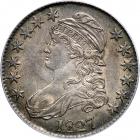 1827 Capped Bust Half Dollar. Square base 2. PCGS EF45