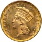 1868 $3 Gold. PCGS MS63